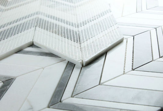 Chevron Ravenna Grey 11.75 x 12.25