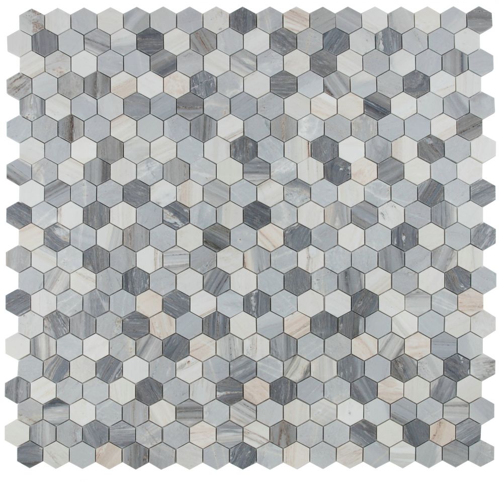 Hexagon Italian Blue 2 x 2 11.75 x 12