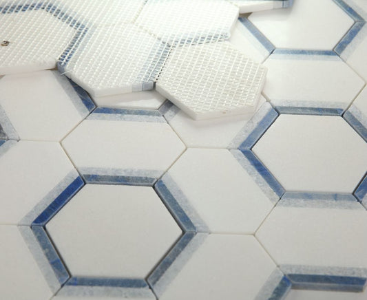 Hexagon Royal Sapphire 12 x 13.75