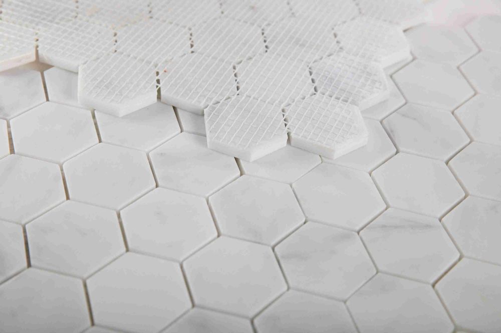 Hexagon Snow White Honed 2 x 2 11.75 x 12