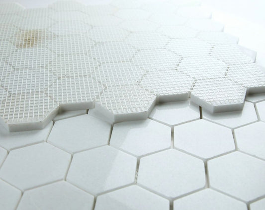 Hexagon Thassos Polished 2 x 2 11.75 x 12