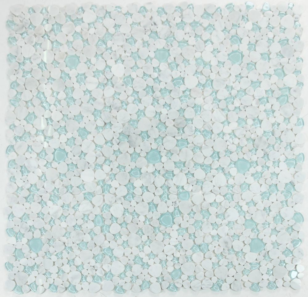 Peach Carrara Blue 12 x 12