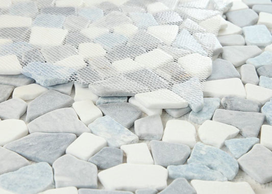River Stone Blue Ocean 12 x 12