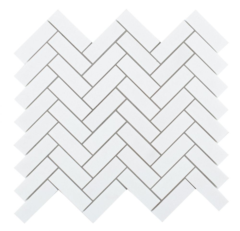 Chevron Long Thassos 11 x 12.50