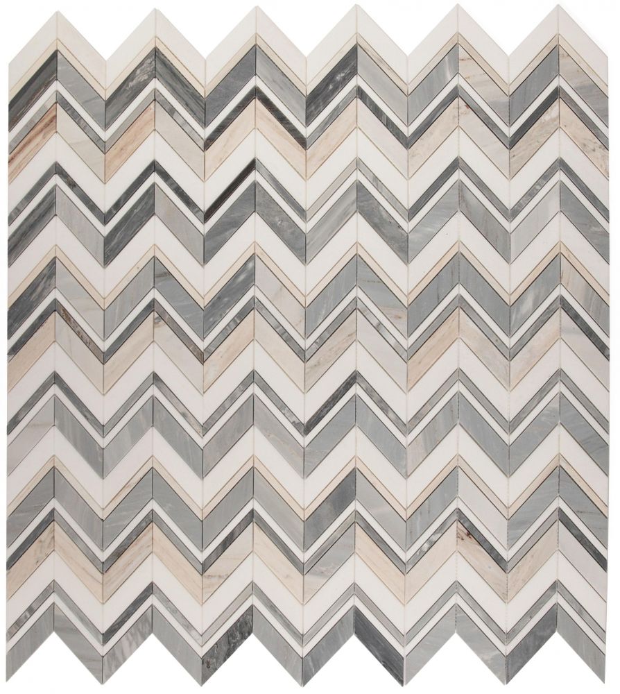 Chevron Ravenna Blue 11.75 x 12.25