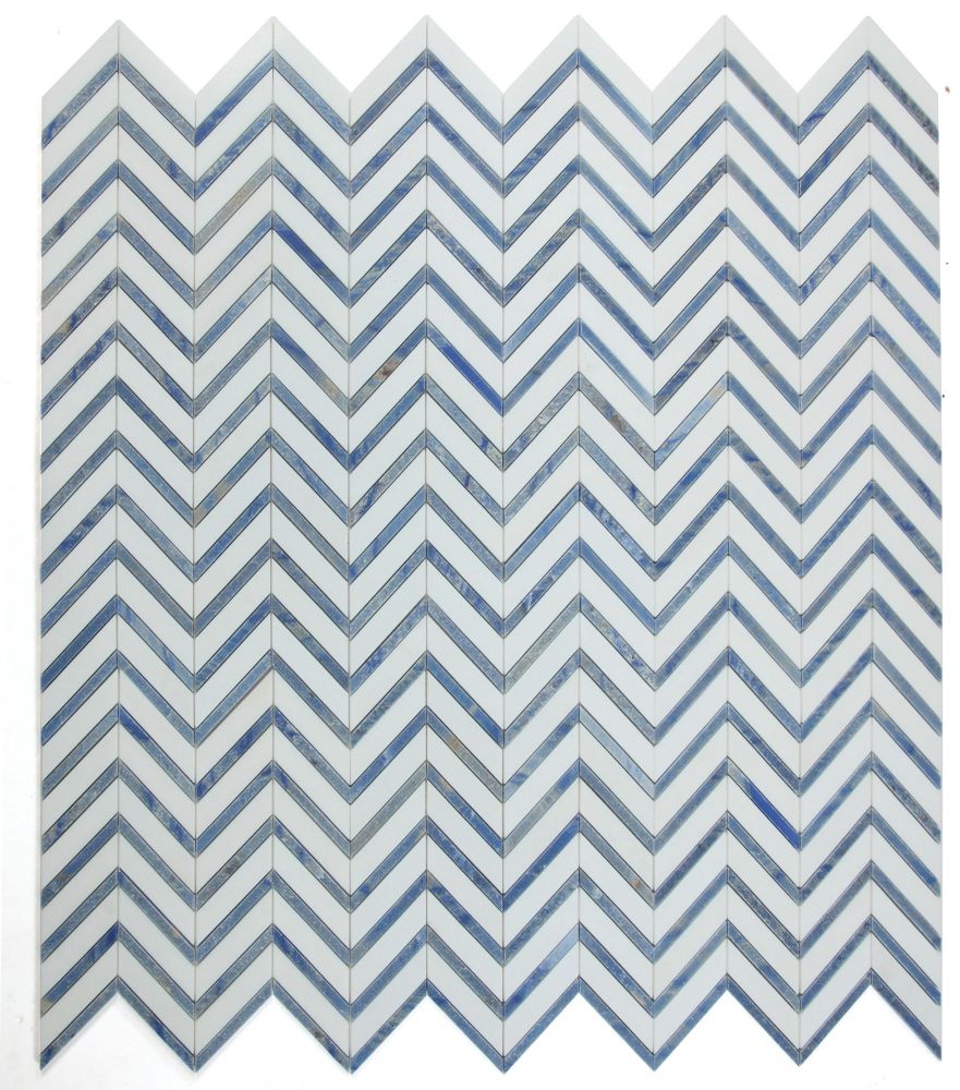 Chevron Royal Sapphire 12 x 12