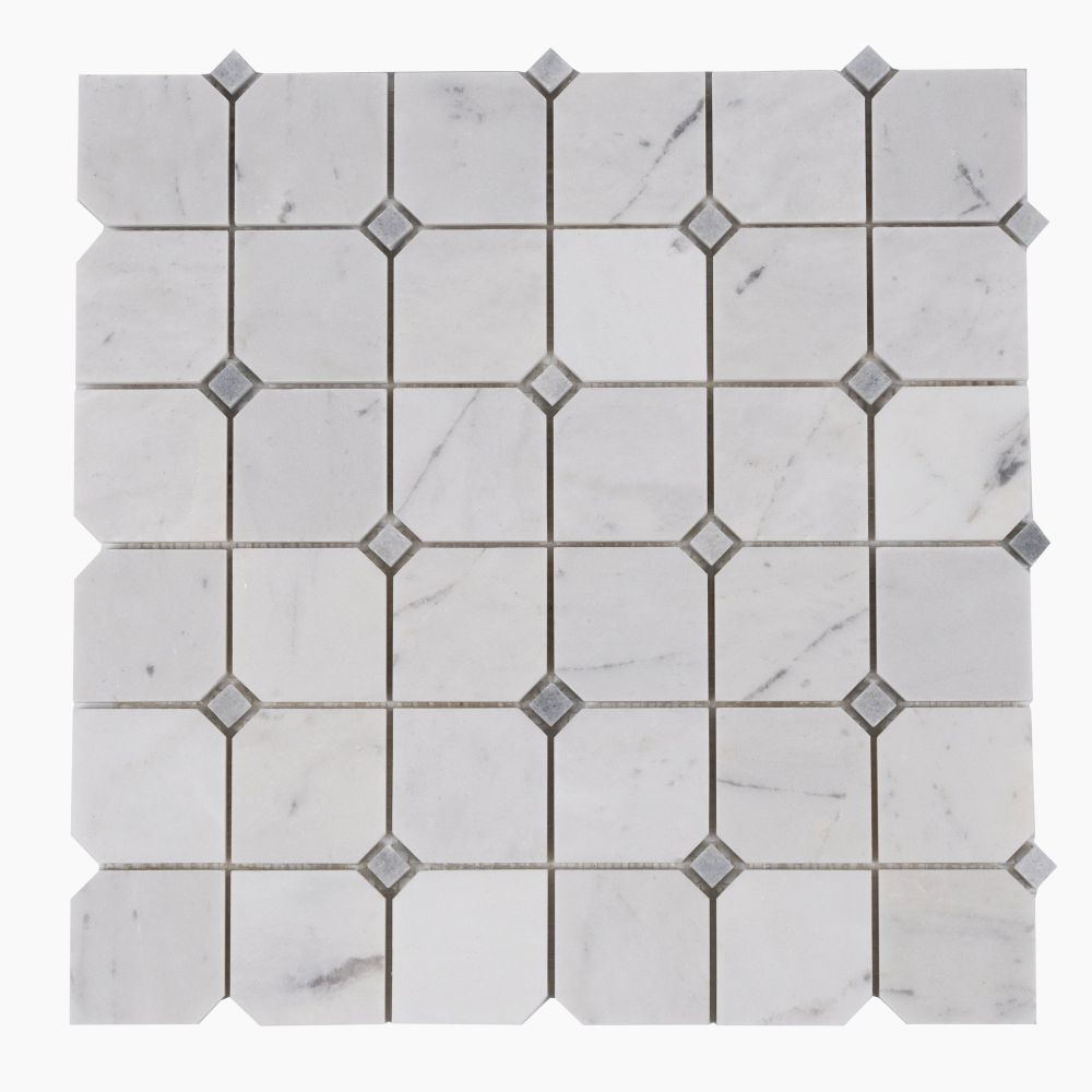 Clipped Square Milky White Honed 11.75 x 11.75
