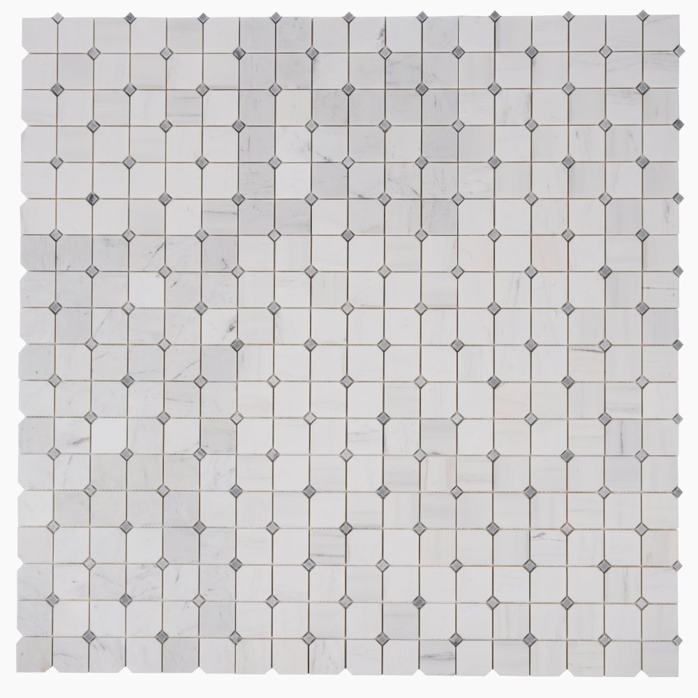 Clipped Square Milky White Honed 11.75 x 11.75