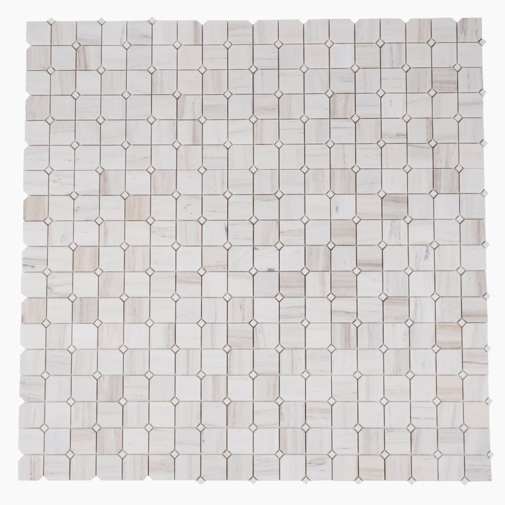 Clipped Square Wooden White Honed 11.75 x 11.75