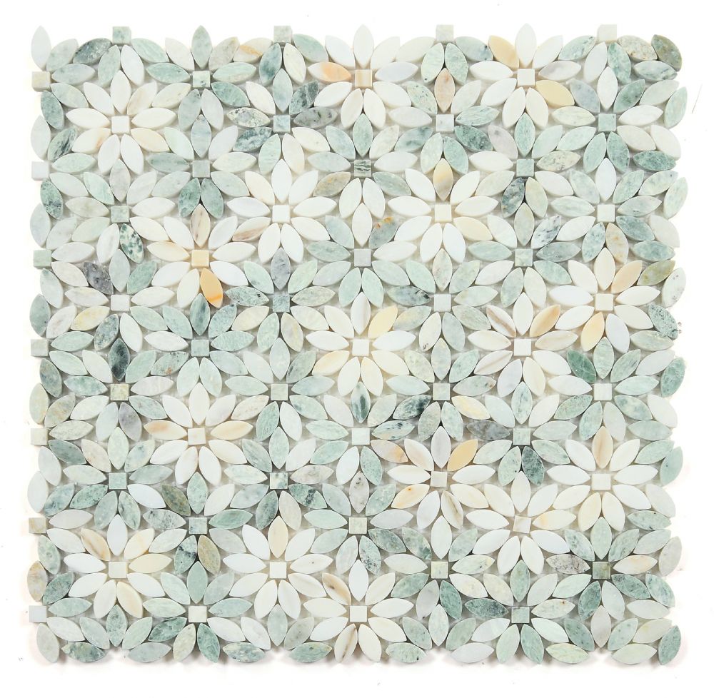 Daisy Wild Green 12.75 x 12.5