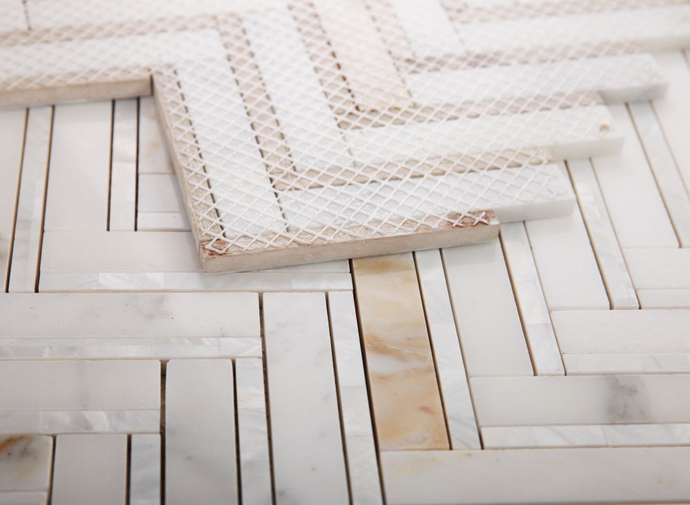 Diana Herringbone Calacatta 11 x 11.75