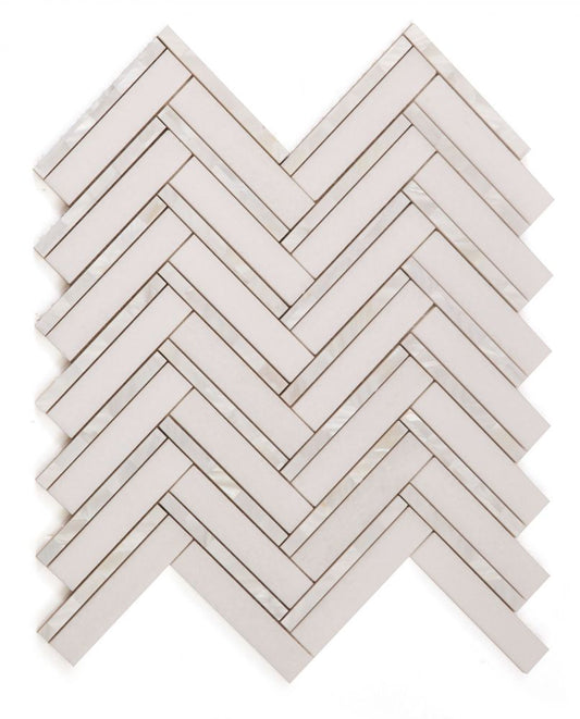 Diana Herringbone Thassos 11 x 11.75