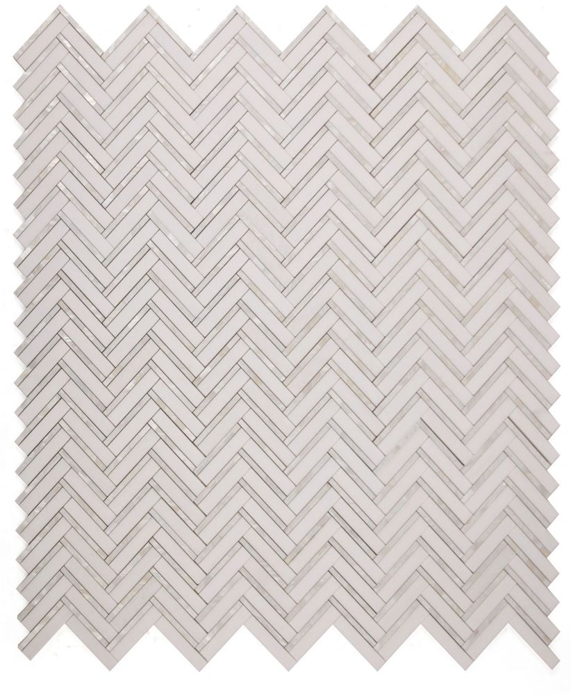 Diana Herringbone Thassos 11 x 11.75