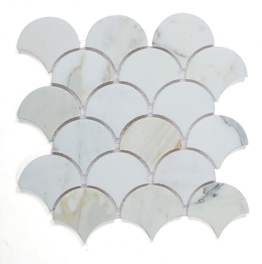 Dragon Scale Calacatta Gold Honed 9.75 x 10