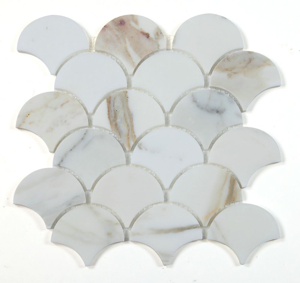 Dragon Scale Calacatta Gold Polished 9.75 x 10