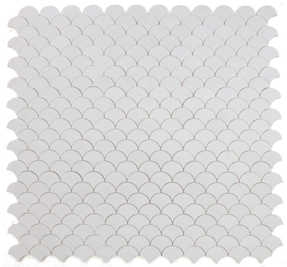 Dragon Scale Thassos 12 x 12