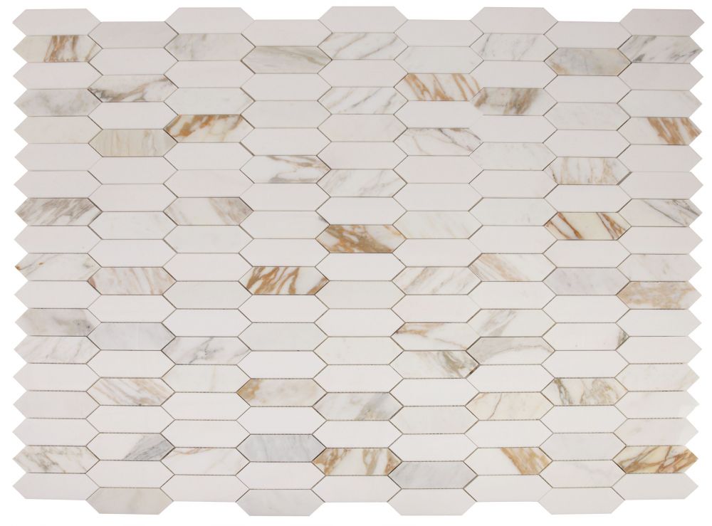 Elongated Hex Calacatta 11.75 x 15