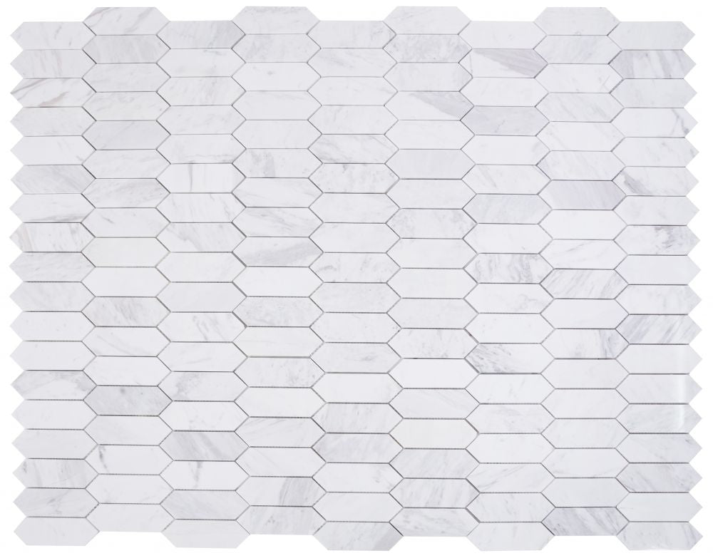 Elongated Hex White 11.75 x 15