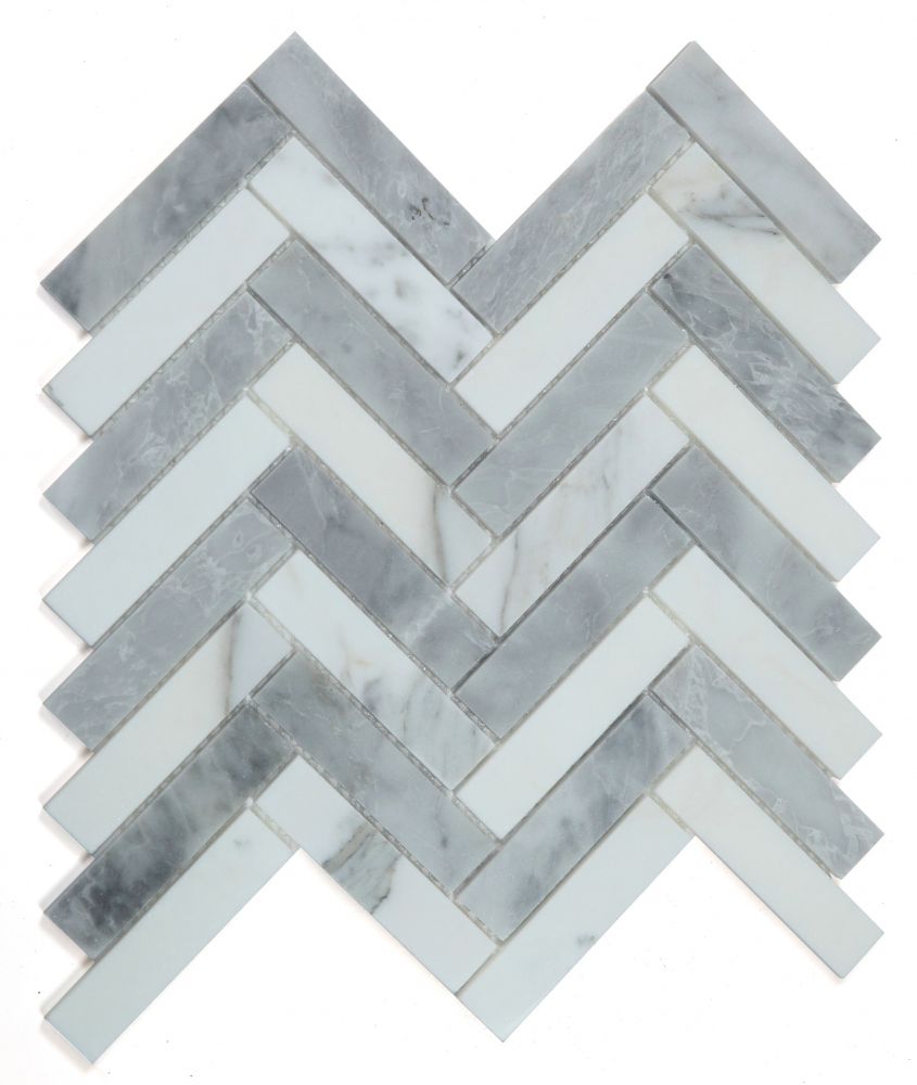 Herringbone City Grey 11.25 x 11.25