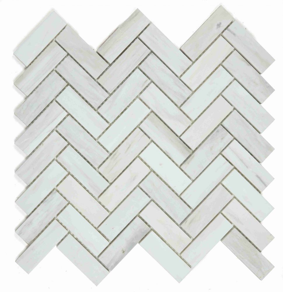 Herringbone Wooden White Honed 12 x 12.75