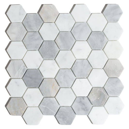 Hexagon City Grey 2 x 2 11.75 x 12