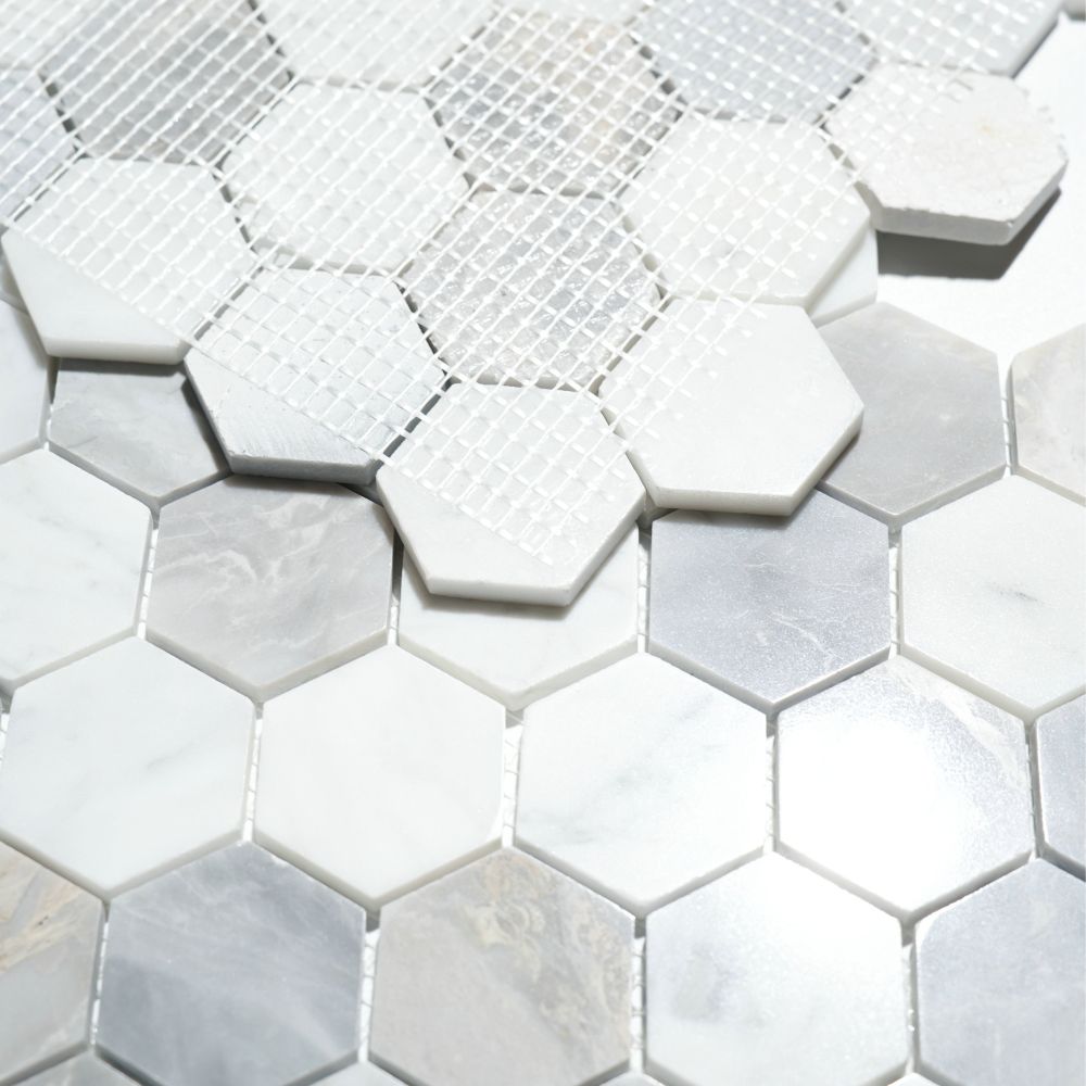 Hexagon City Grey 2 x 2 11.75 x 12