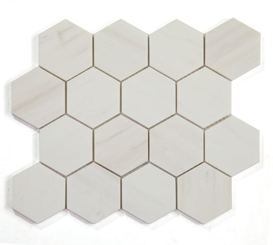 Hexagon Dolomite Honed 3 x 3 10.25 x 11.75