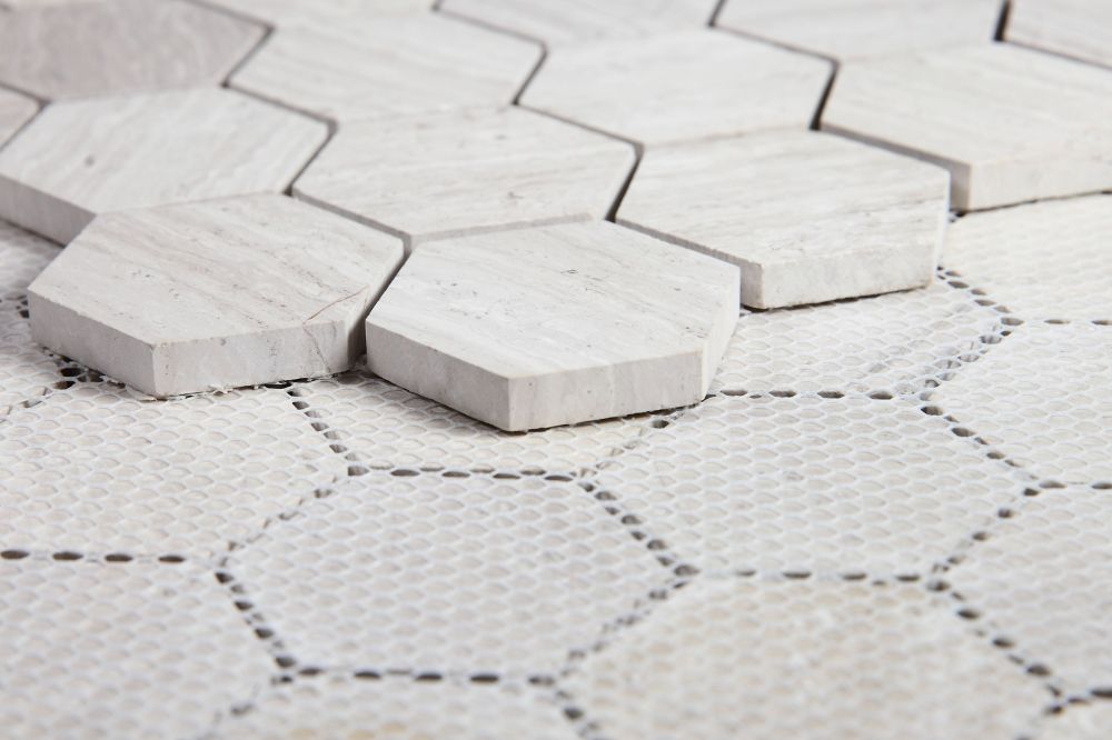 Hexagon Grey 2 x 2 12 x 12