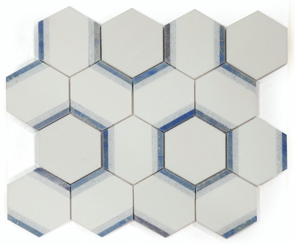 Hexagon Royal Sapphire 12 x 13.75