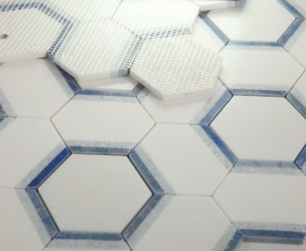 Hexagon Royal Sapphire 12 x 13.75
