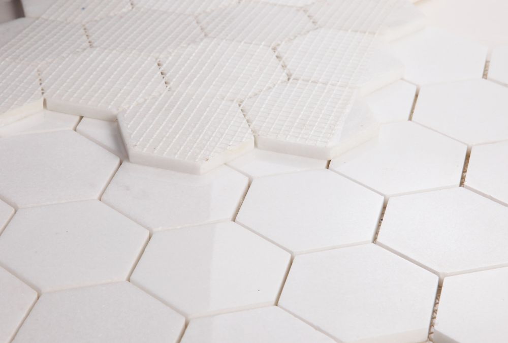 Hexagon Thassos Polished 3 x 3 10.25 x 11.75