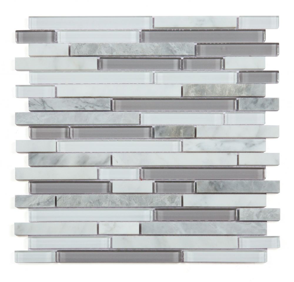 Linear Montage Grey 11.75 x 12