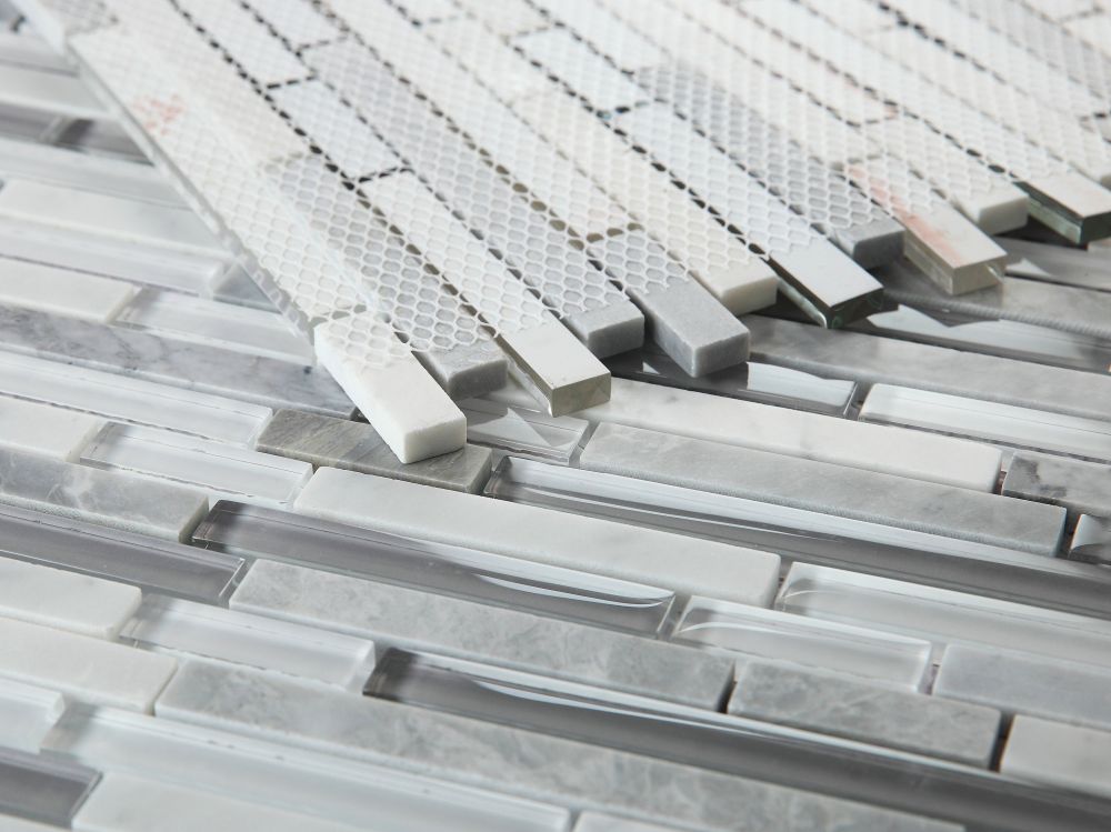 Linear Montage Grey 11.75 x 12