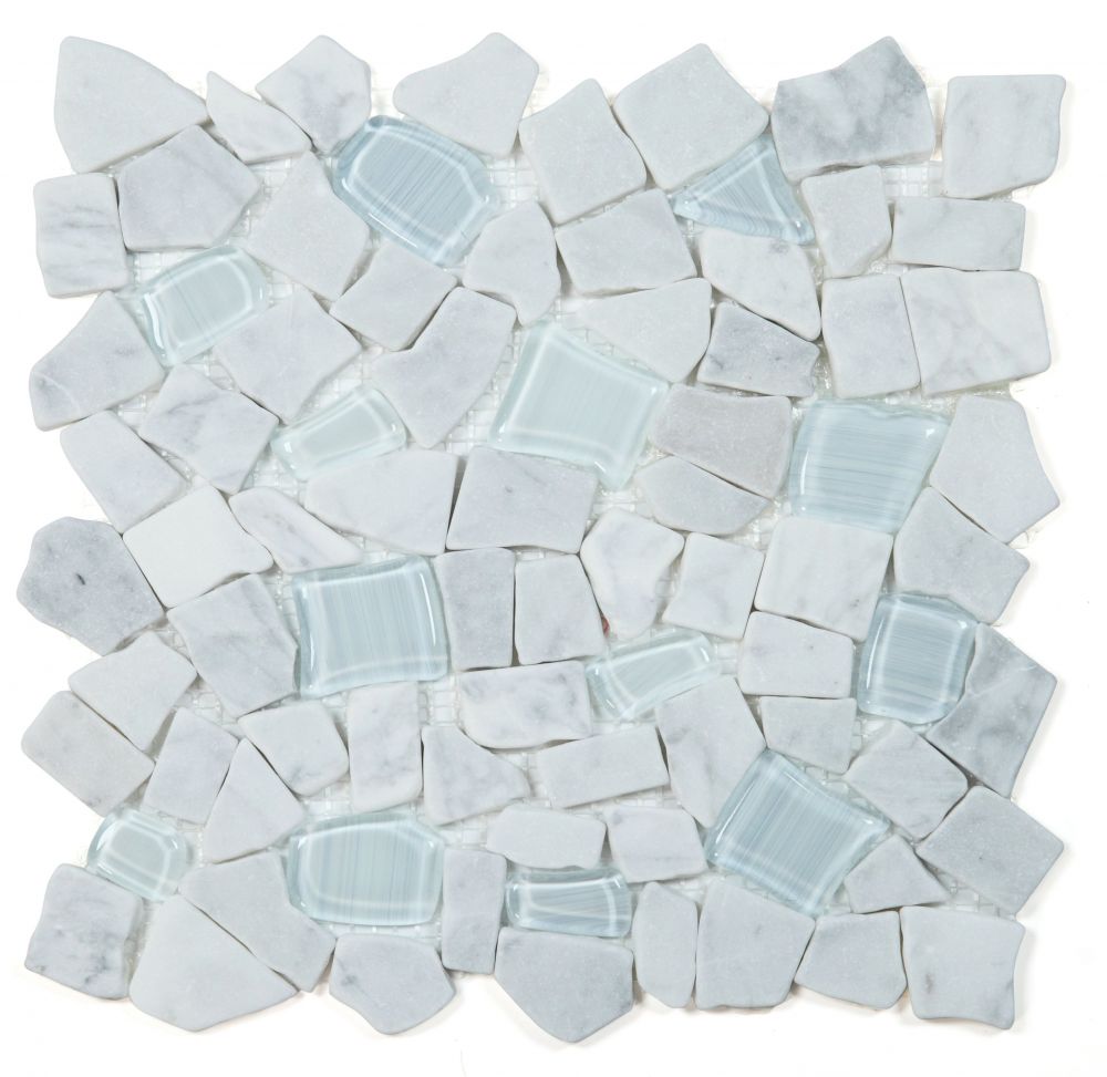 Pebble Carrara 12 x 12