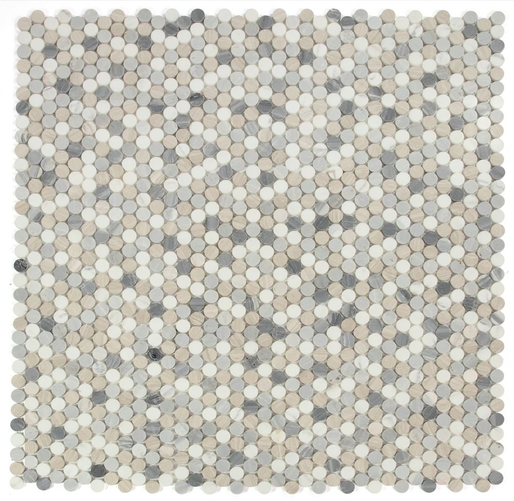 Penny Marble Blue 11 x 11.5