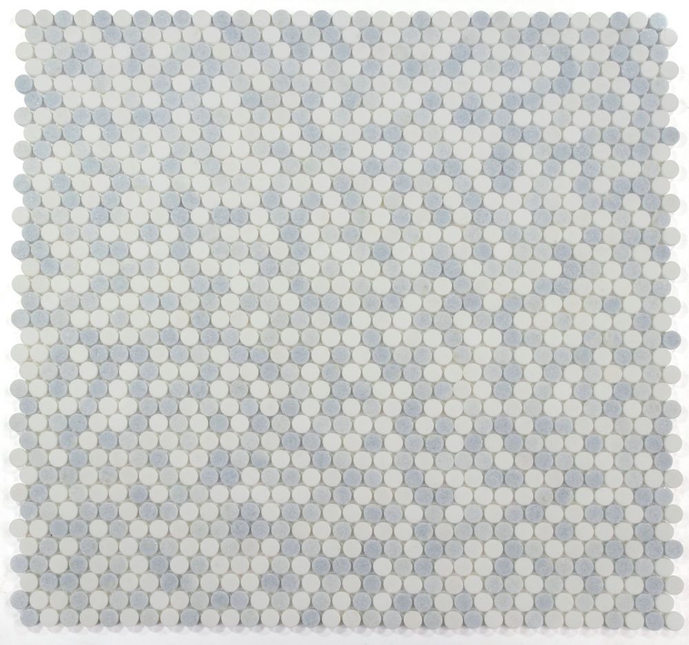 Penny Marble Crystal Ocean 11 x 11.5