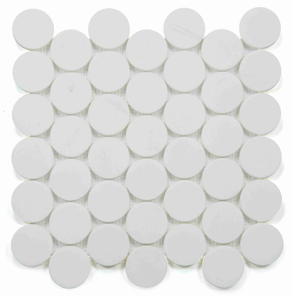 Penny Marble Large Dolomite Honed 2 x 2 11.75 x 12