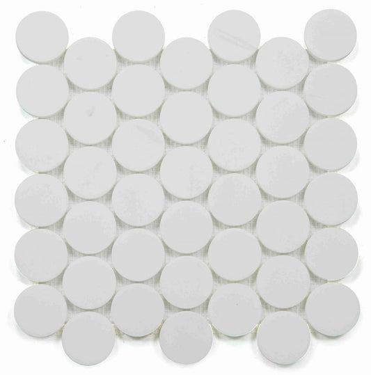 Penny Marble Large Dolomite Honed 2 x 2 11.75 x 12