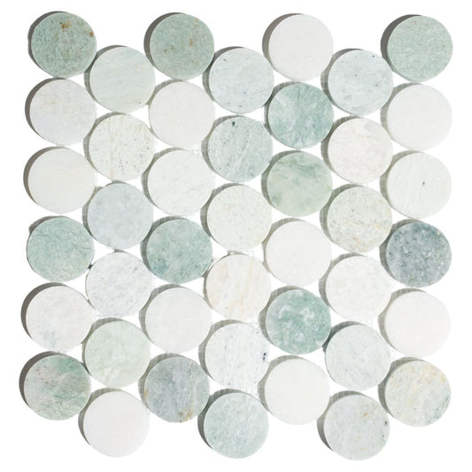 Penny Marble Large Green 11.75 x 12