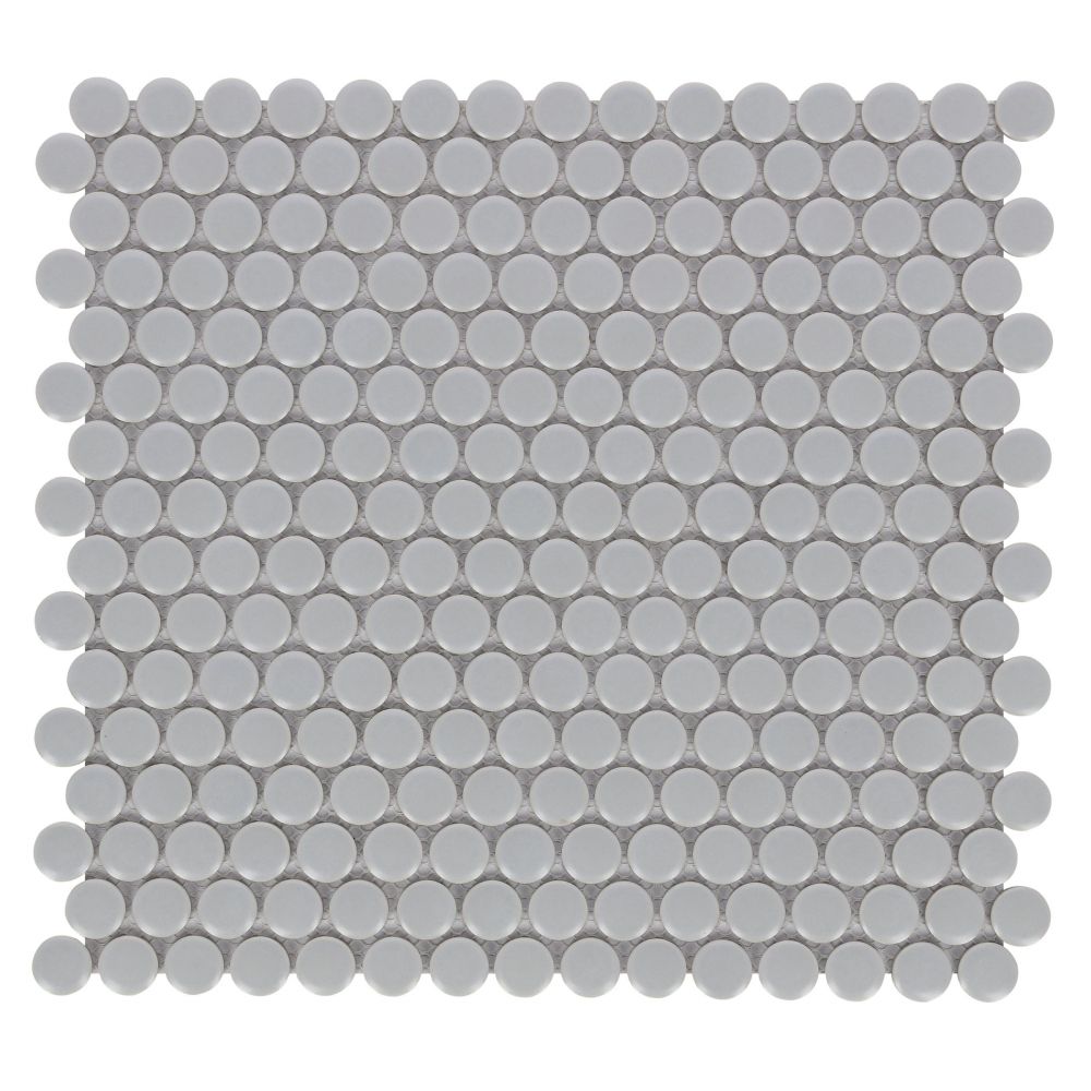 Penny Round City Grey Matte 11.5 x 12.25