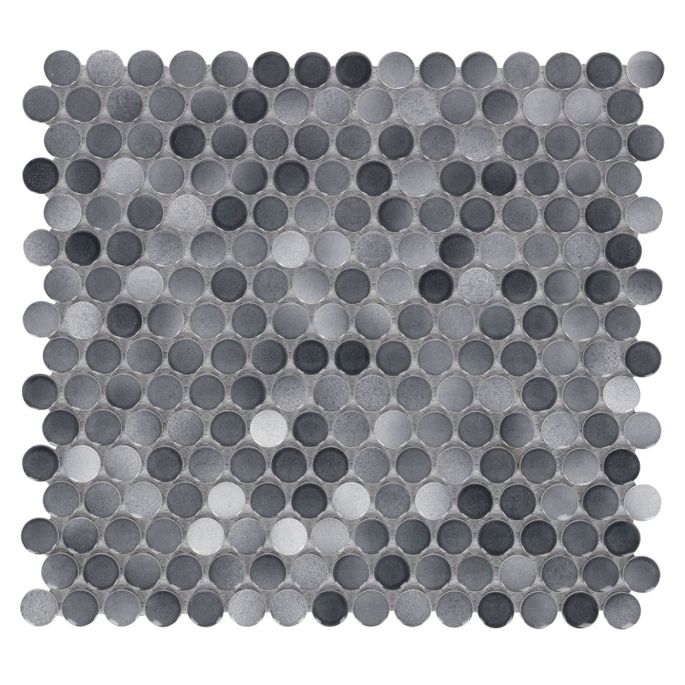 Penny Round Fancy Grey 11.5 x 12.25