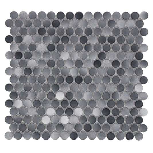 Penny Round Fancy Grey 11.5 x 12.25