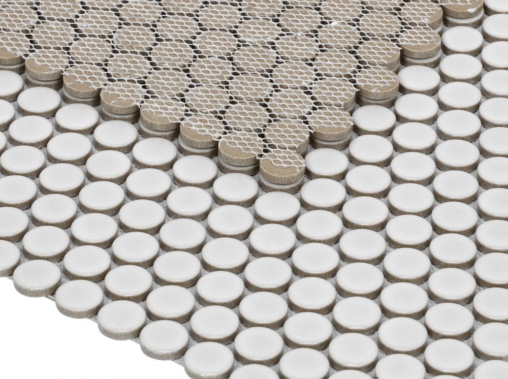 Penny Round Light Grey Matte 11.5 x 12.25