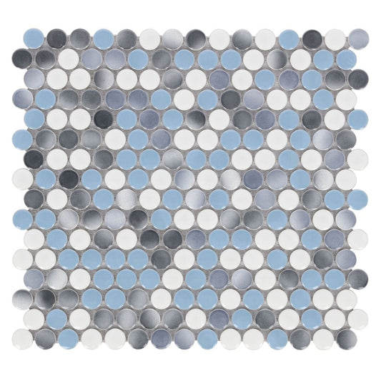Penny Round Sky 11.5 x 12.25