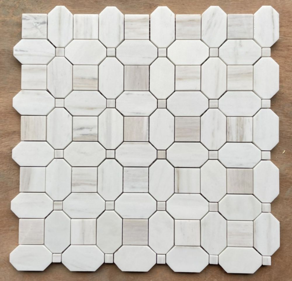 Popeyes Fog White Honed 12 x 12
