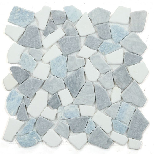 River Stone Blue Ocean 12 x 12