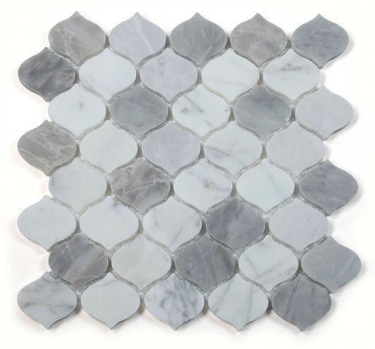 Water Drop Silver Grey 10.75 x 11